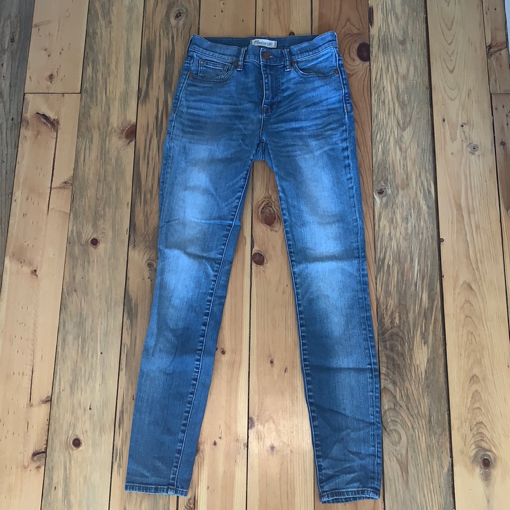 Madewell high riser skinny jeans
